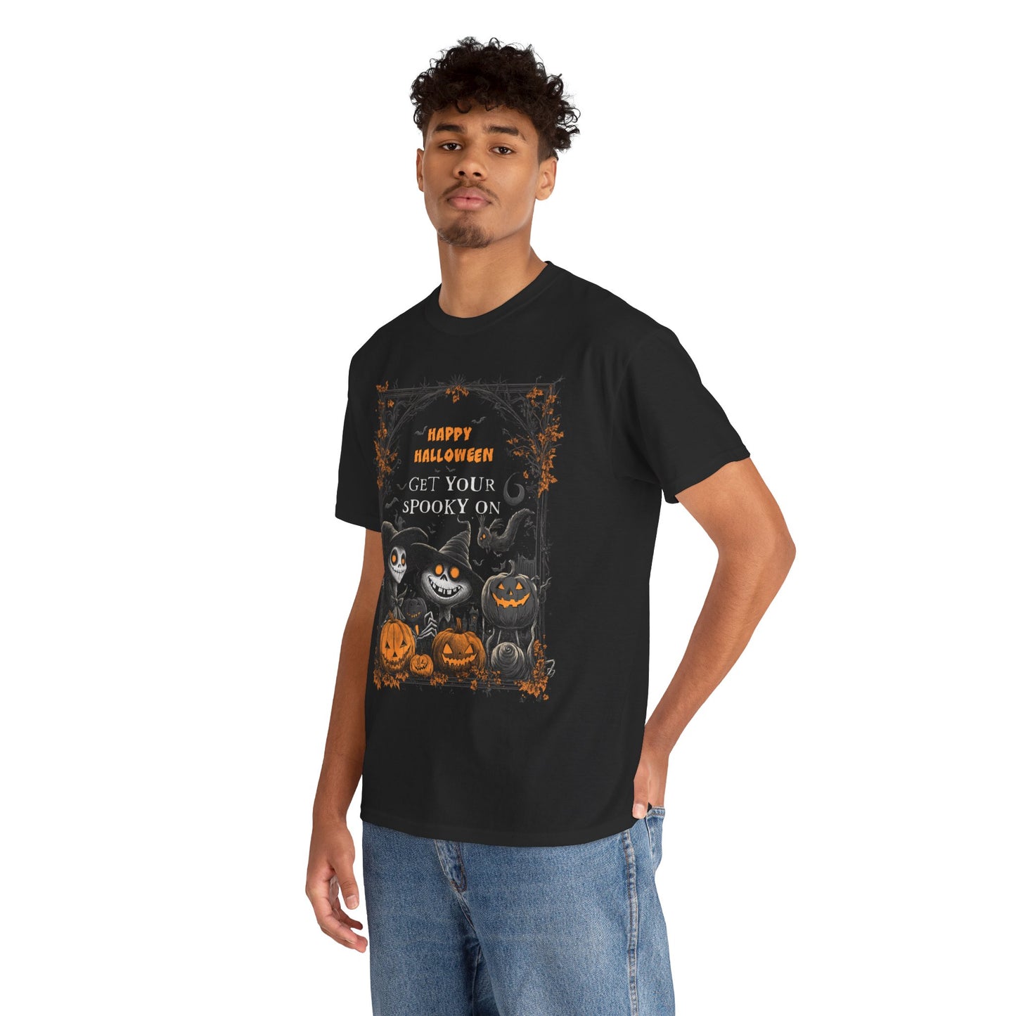 Fitzboyzprintz Halloween Get Your Spooky On Unisex Heavy Cotton Tee