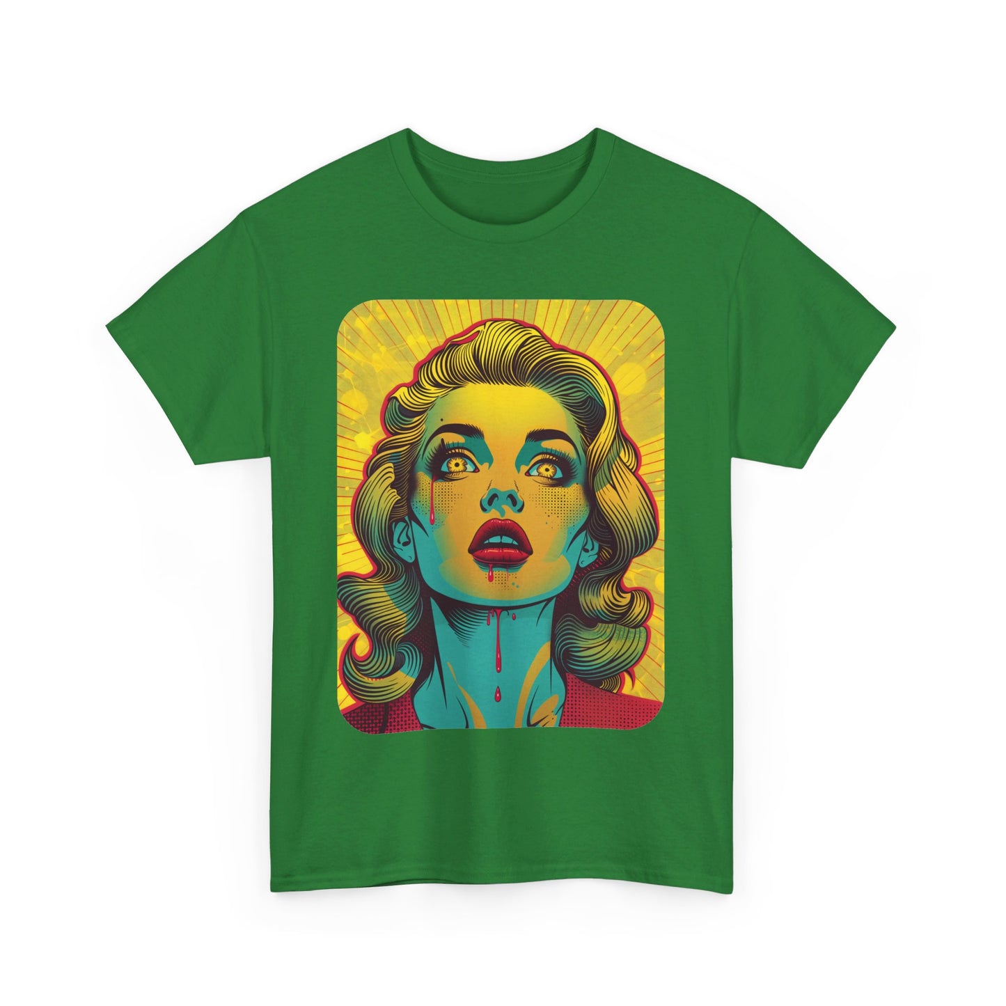 FitzBoyzPrintz Pop Art Panache Unisex Heavy Cotton Fabric Graphic Tee Shirt