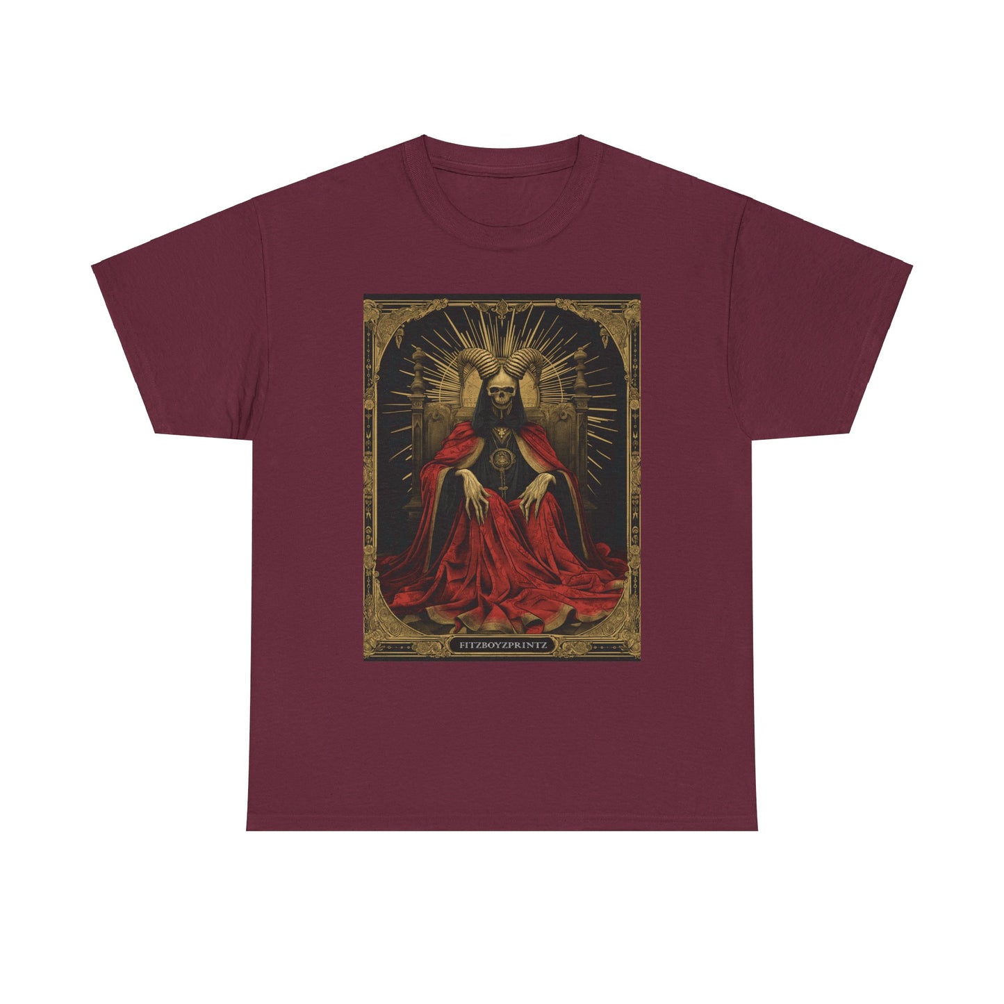 Fitzboyzprintz Death Tarot Card Unisex Heavy Cotton Tee