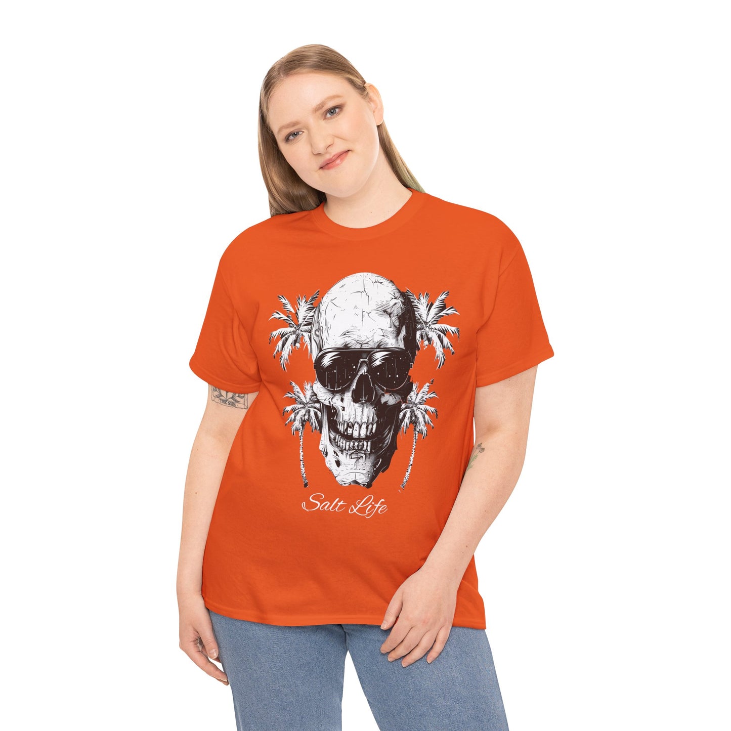 Salt Life Skull Beach Vibes Unisex Heavy Cotton Tee