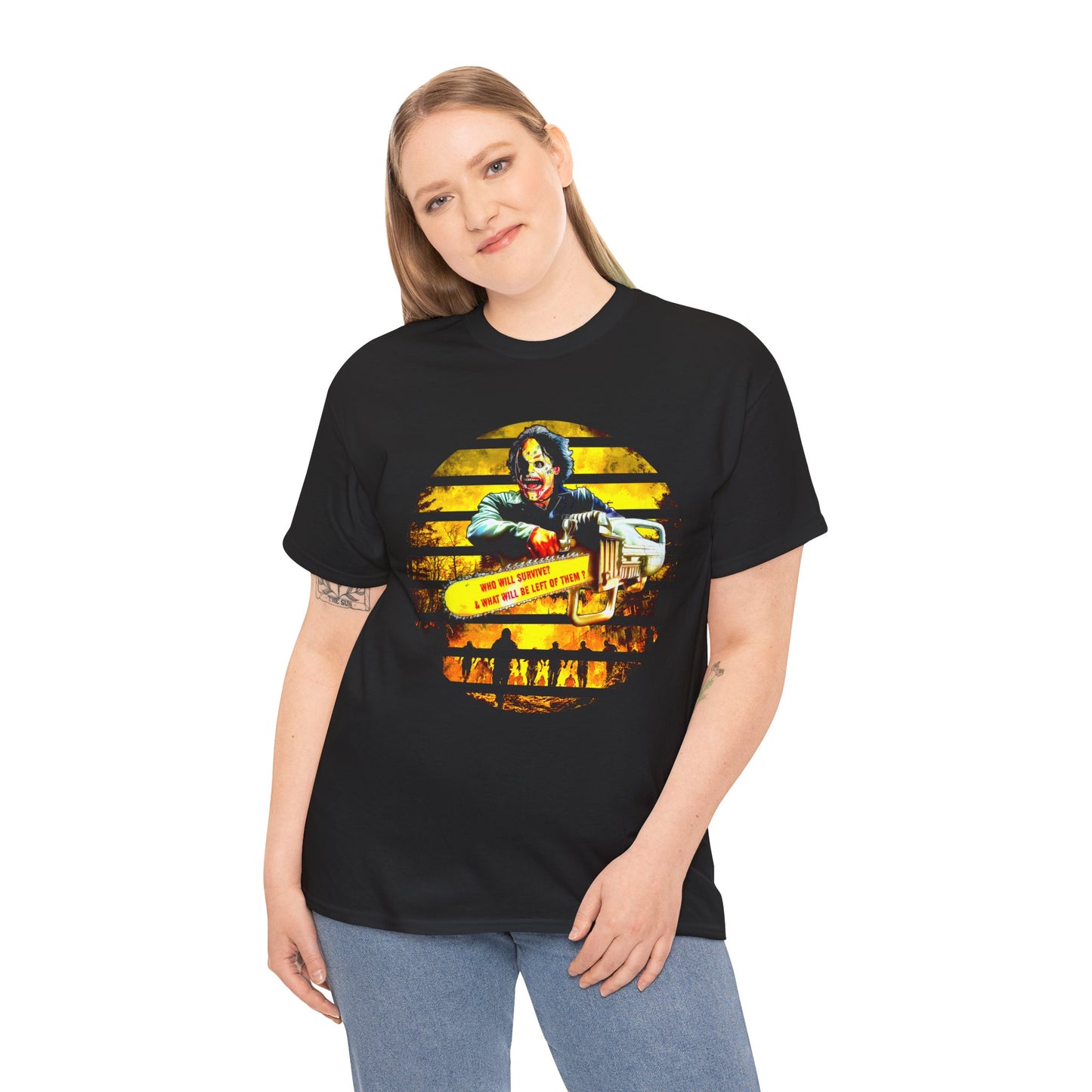 Fitzboyz Halloween 2024 Who Will Survive Unisex Heavy Cotton Tee