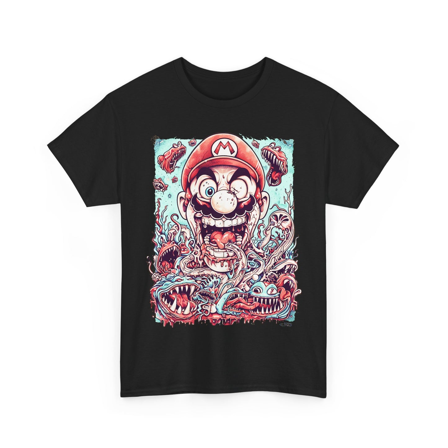 Fitzboyzprints - Mario Madness Unisex Fashion Heavy Cotton Fabric Casual Tee Shirt