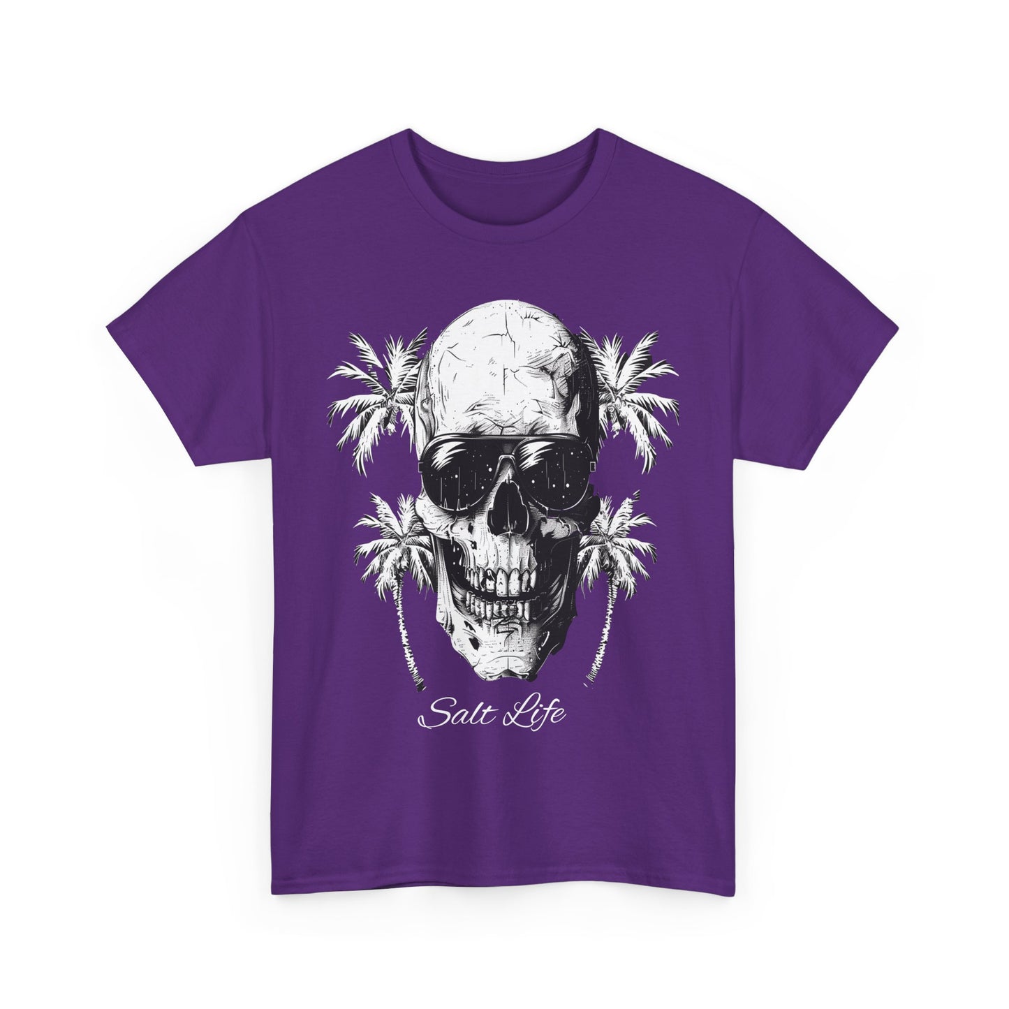 Salt Life Skull Beach Vibes Unisex Heavy Cotton Tee