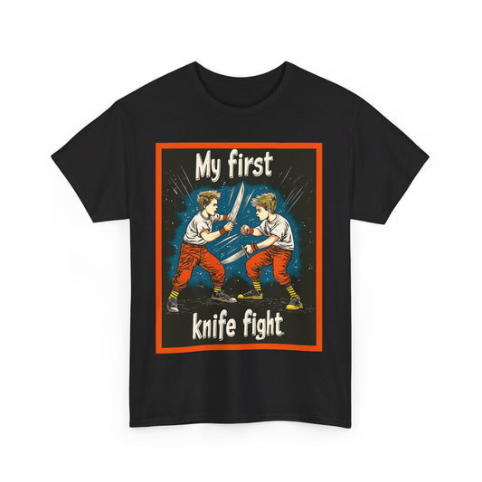First Knife Fight Unisex Heavy Cotton Tee