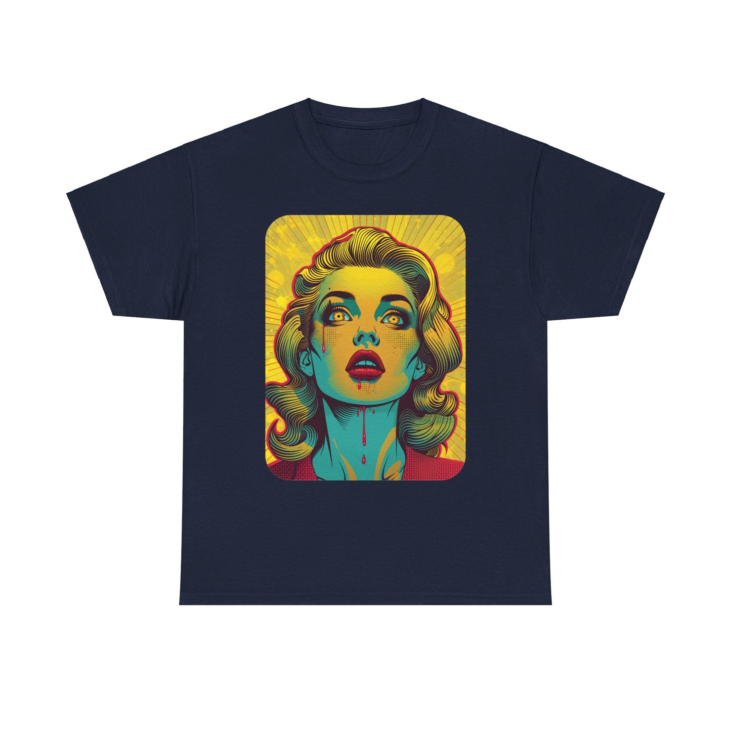 FitzBoyzPrintz Pop Art Panache Unisex Heavy Cotton Fabric Graphic Tee Shirt