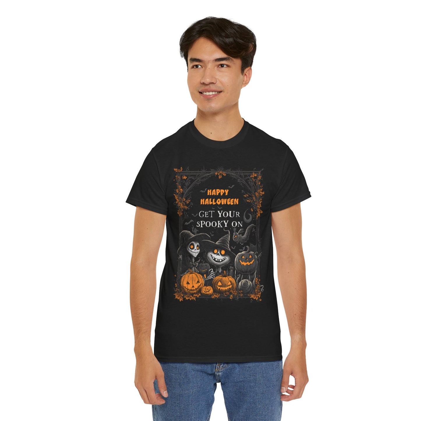 Fitzboyzprintz Halloween Get Your Spooky On Unisex Heavy Cotton Tee