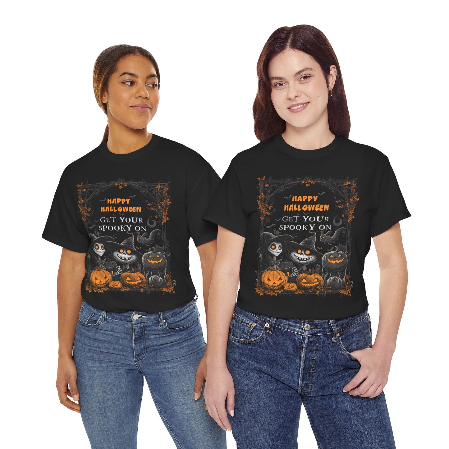 Fitzboyzprintz Halloween Get Your Spooky On Unisex Heavy Cotton Tee