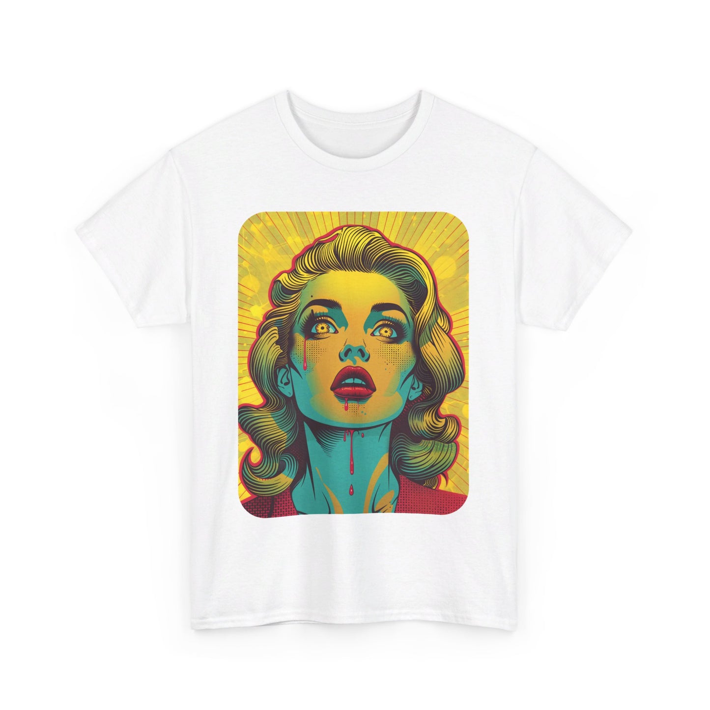 FitzBoyzPrintz Pop Art Panache Unisex Heavy Cotton Fabric Graphic Tee Shirt