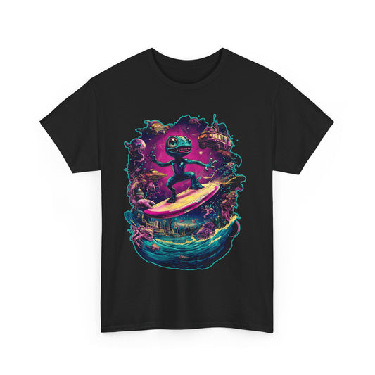 Gecko Surfer Unisex Heavy Cotton Tee