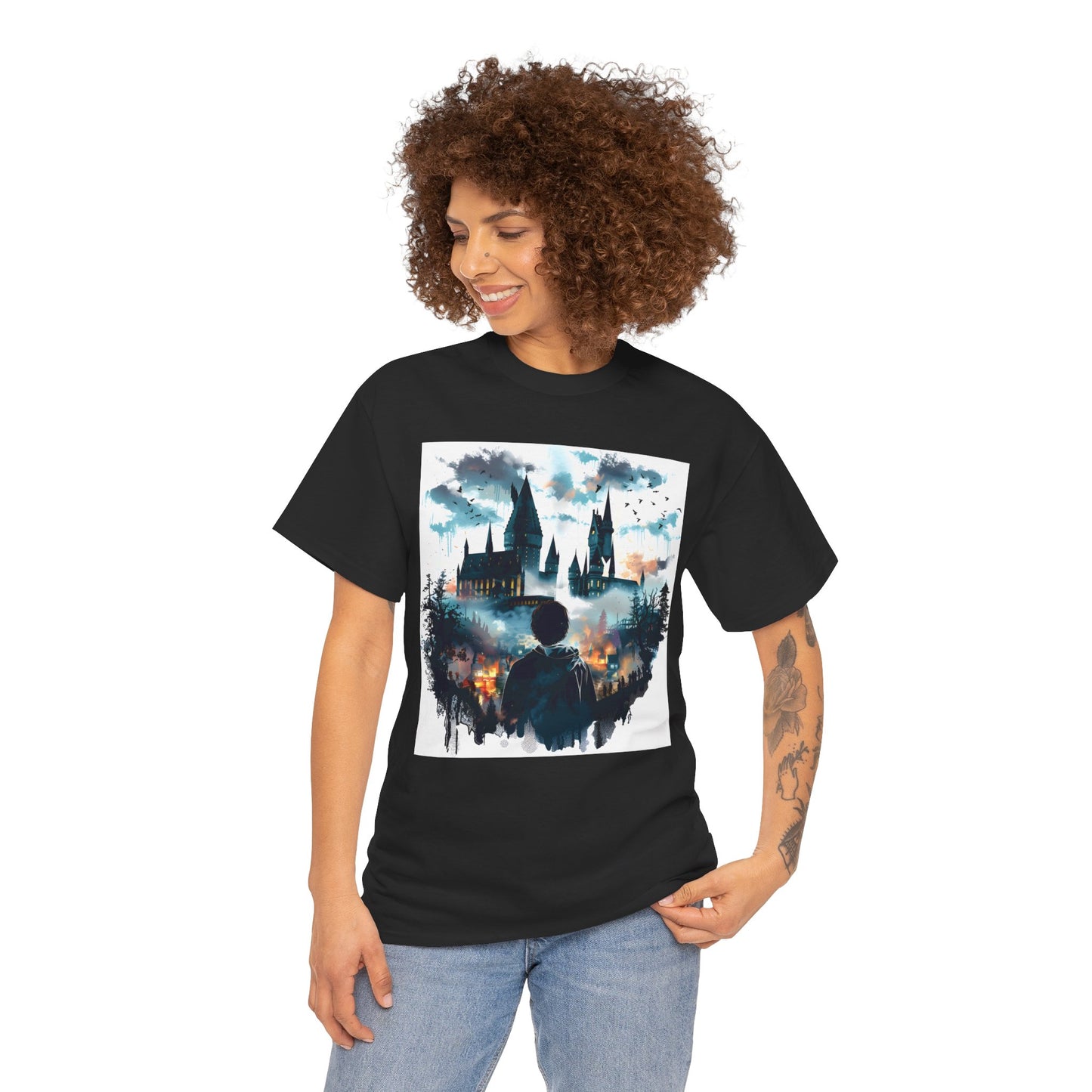 Fitzboyzprintz Magic & Mystery Basic Unisex Fashion Heavy Cotton Fabric Graphic Tee Shirt