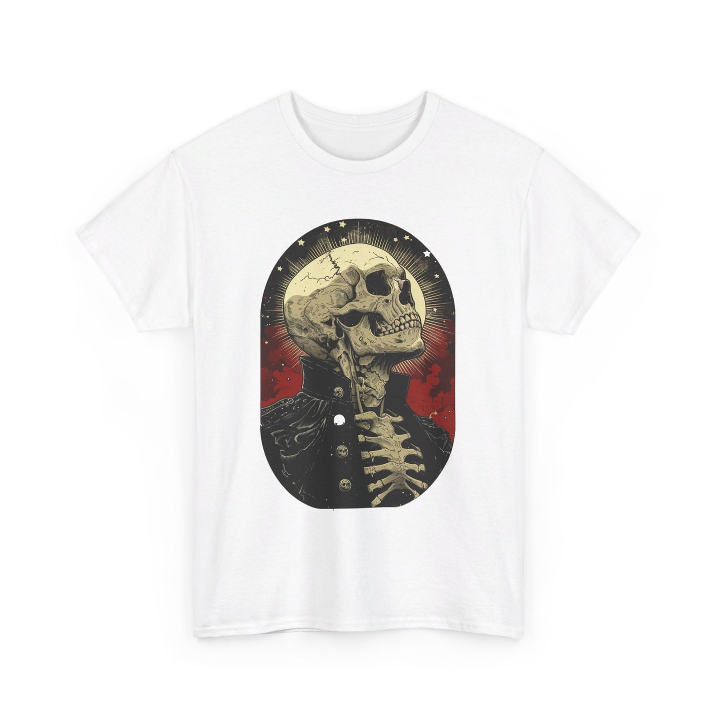 Fitzboyzprintz Skeleton Moon Unisex Heavy Cotton Tee