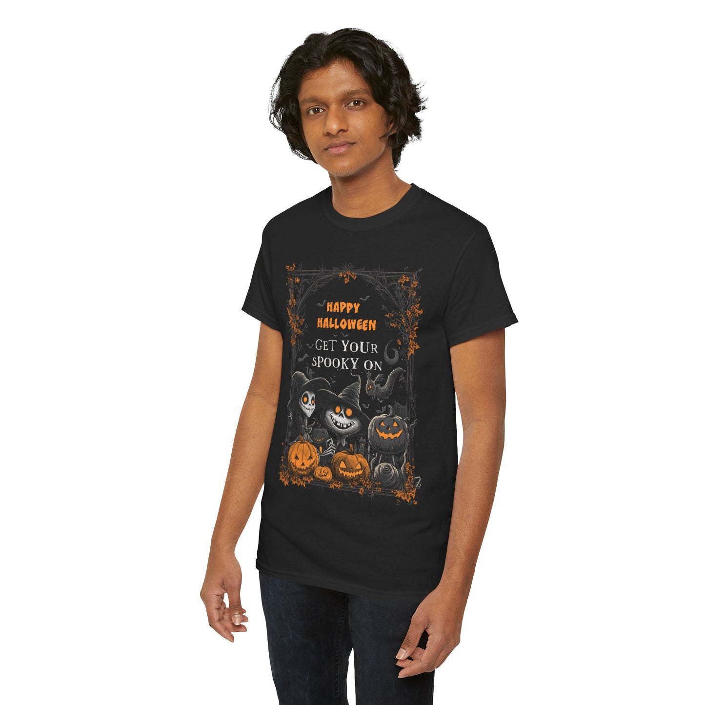 Fitzboyzprintz Halloween Get Your Spooky On Unisex Heavy Cotton Tee
