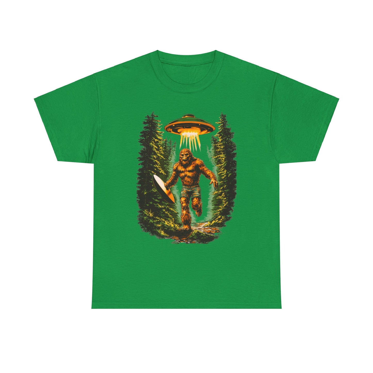 Sasquatch Abduction Unisex Heavy Cotton Tee