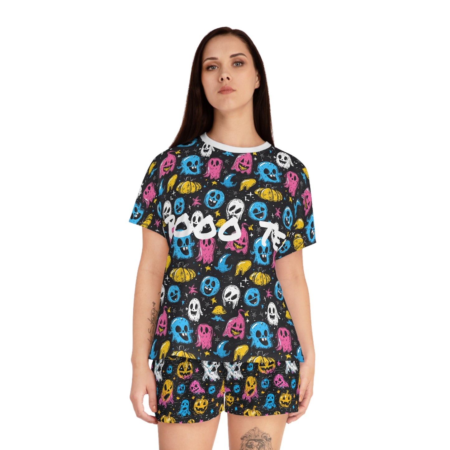 Boo Tee / Booty Women's Short Pajama Set