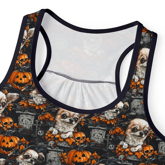 Happy Howl-O-Ween Chihuahua Women's Tank Top