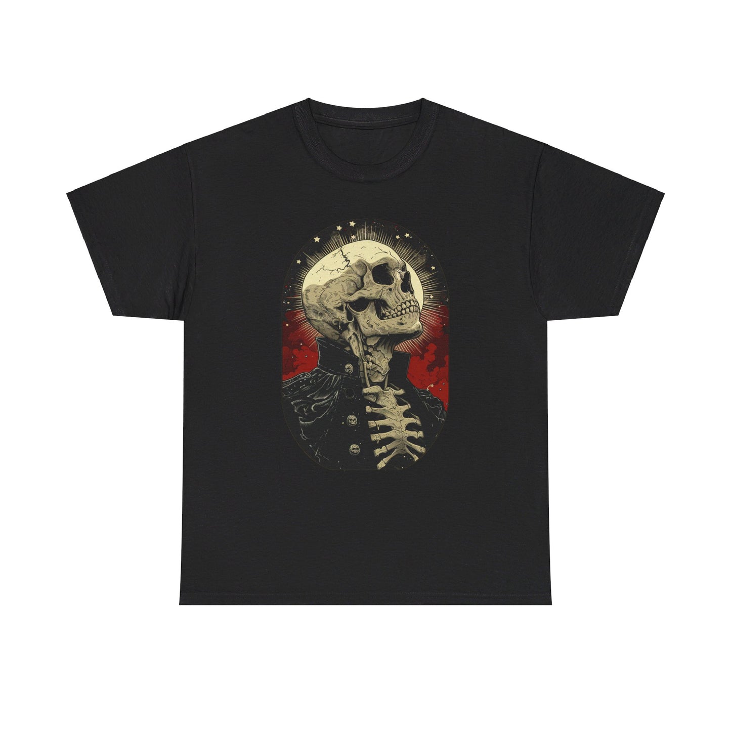 Fitzboyzprintz Skeleton Moon Unisex Heavy Cotton Tee