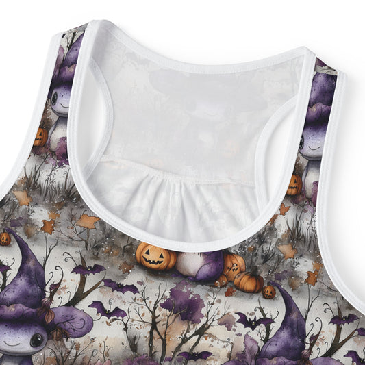 Axolotl Halloween Pattern Women's Tank Top