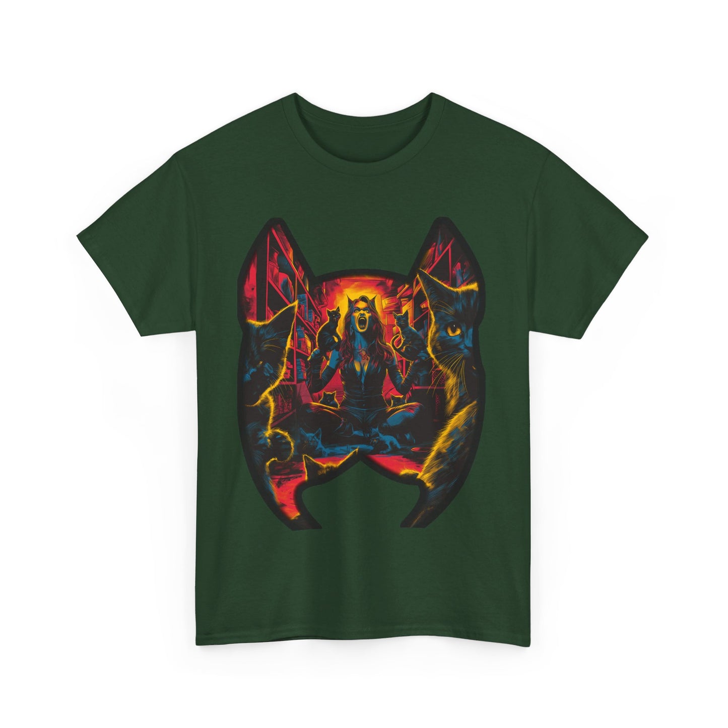 Fitzboyzprintz - Catwoman Unmasked Unisex Heavy Cotton Graphic Tee