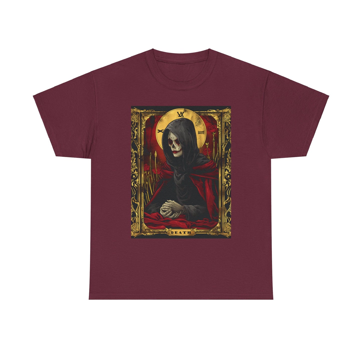 Fitzboyzprintz - Death Tarot Card Unisex Heavy Cotton Shirt