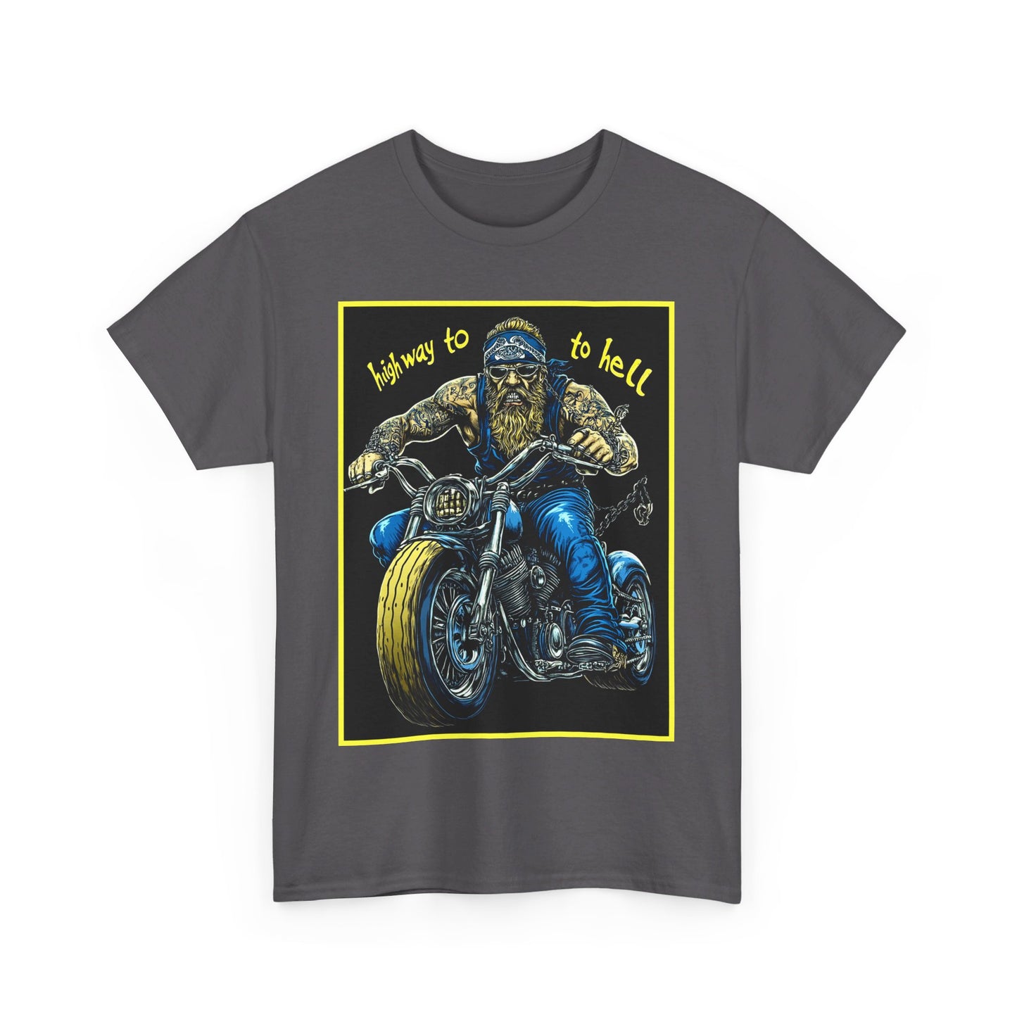 highway to hell Unisex Heavy Cotton Tee