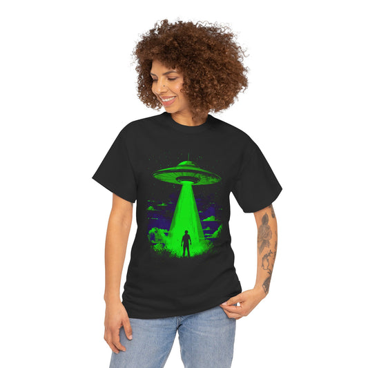 Alien Abduction Unisex Heavy Cotton Tee
