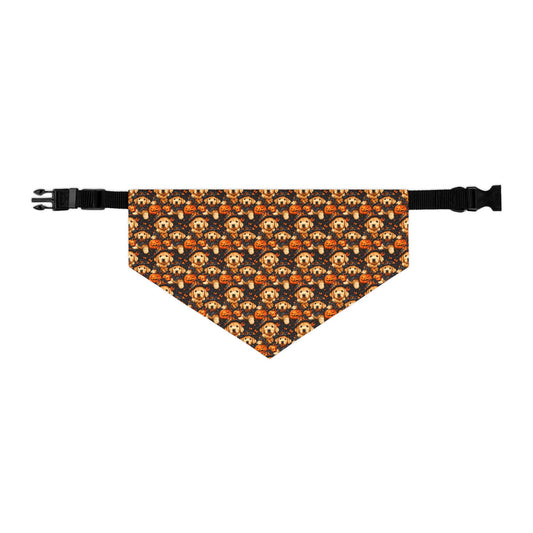 Happy Howl-O-Ween Golden Retriever Pattern Pet Bandana Collar