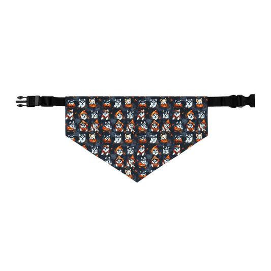 Happy Howl-O-Ween Husky Pattern Pet Bandana Collar
