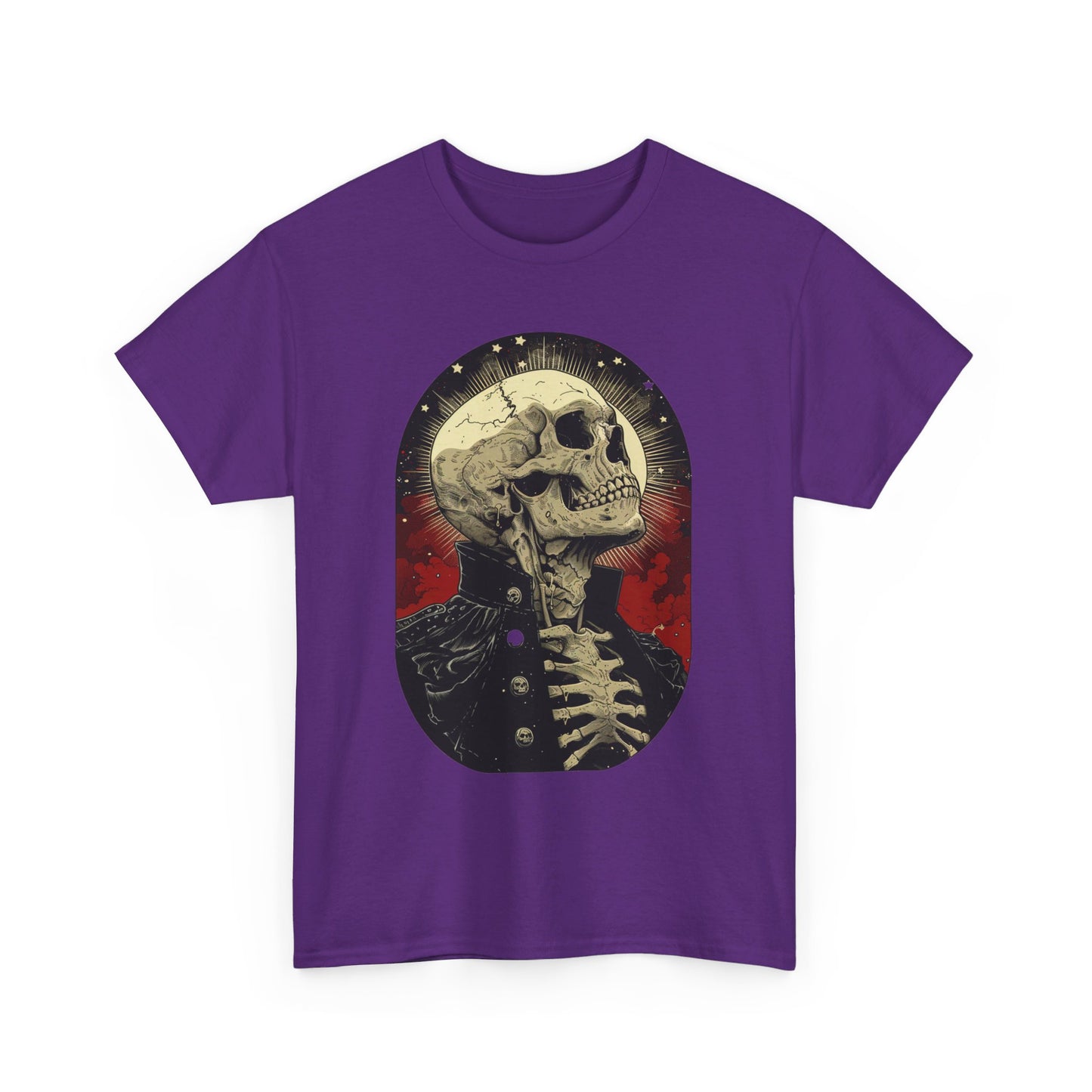 Fitzboyzprintz Skeleton Moon Unisex Heavy Cotton Tee