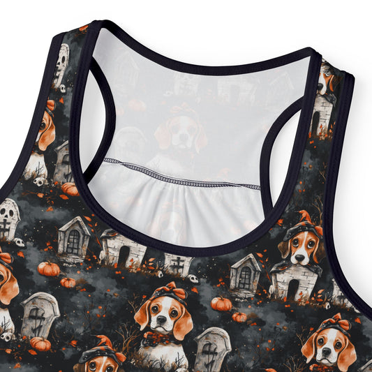 Happy Howl-O-Ween Beagle Women's Tank Top