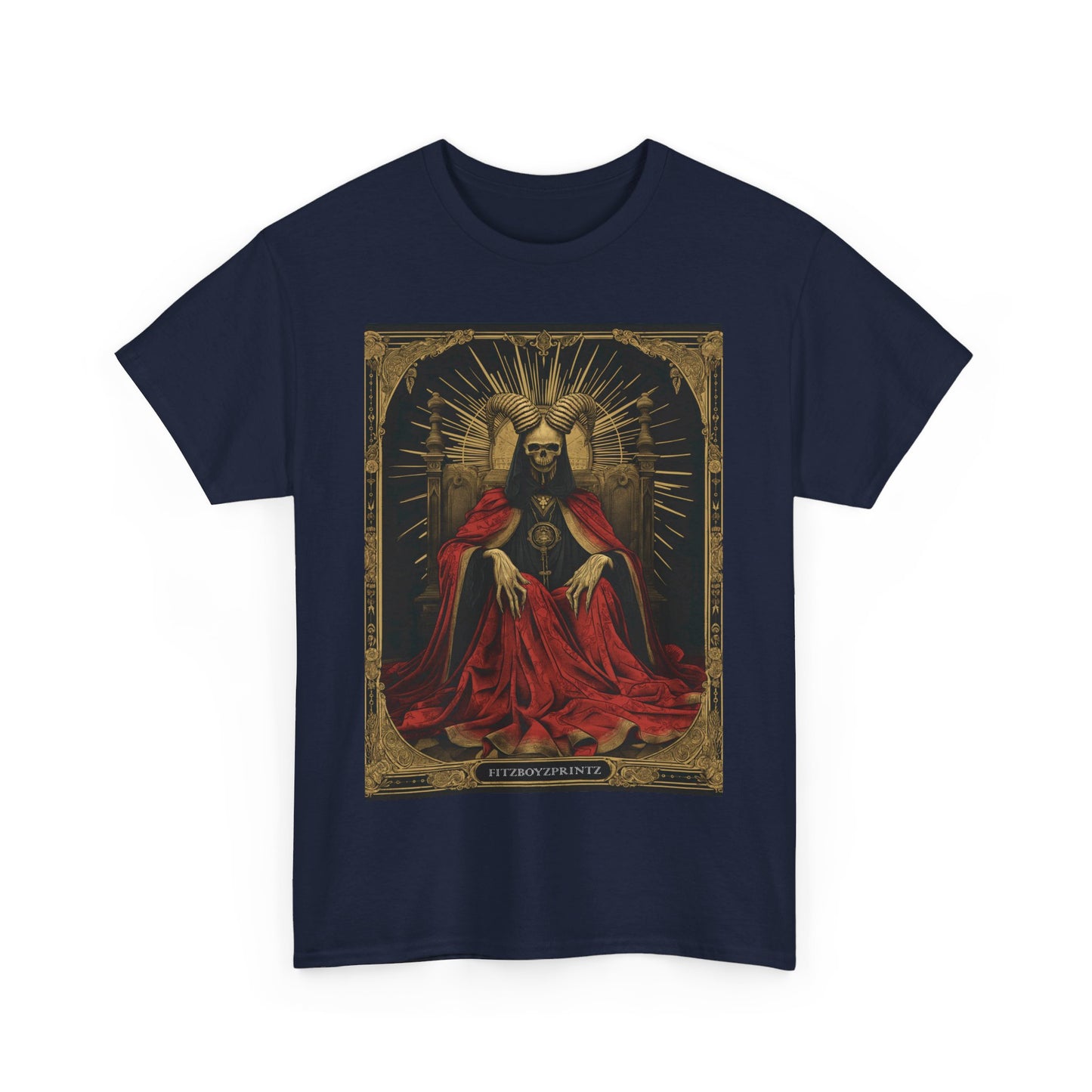 Fitzboyzprintz Death Tarot Card Unisex Heavy Cotton Tee