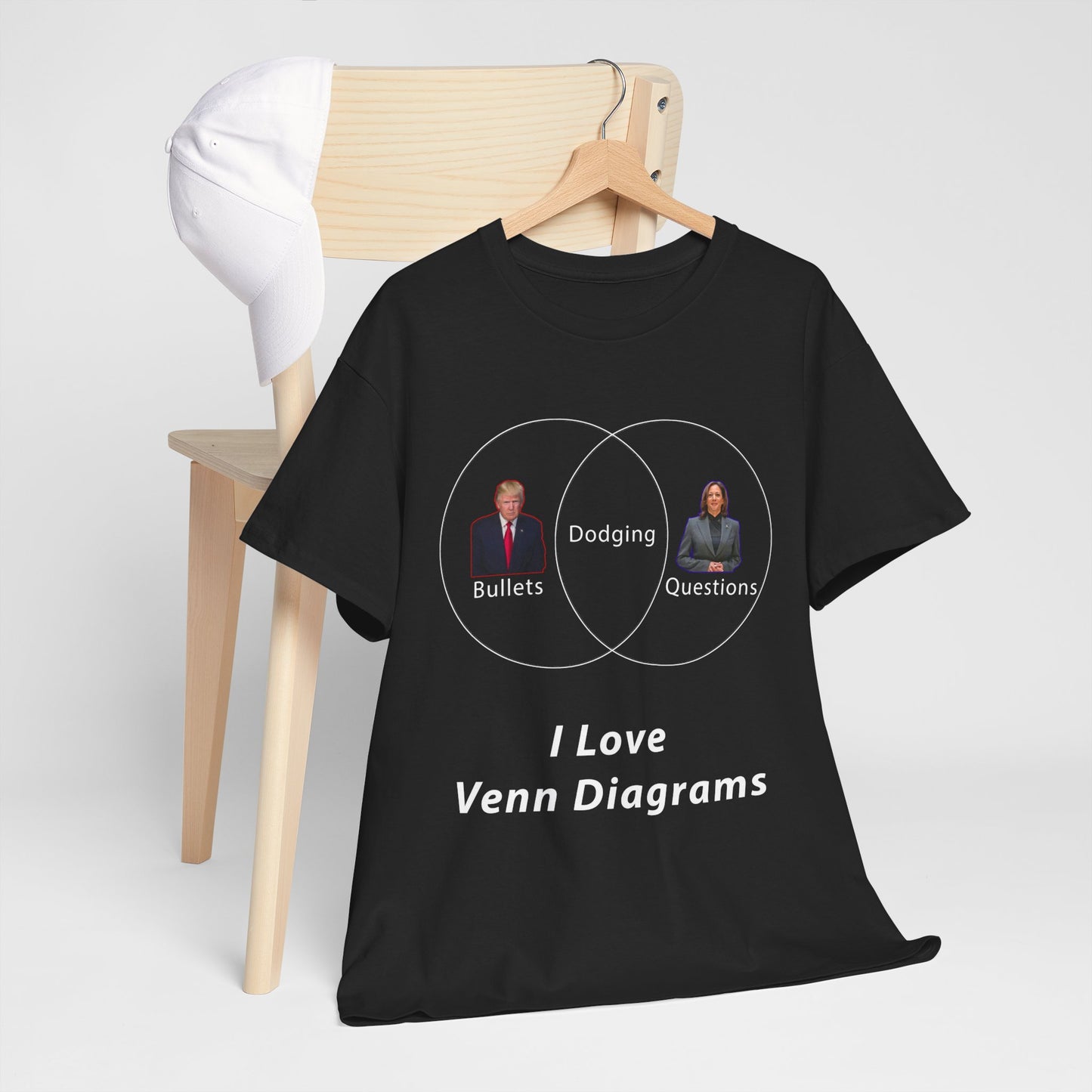 I Love Venn Diagrams Unisex Heavy Cotton Tee
