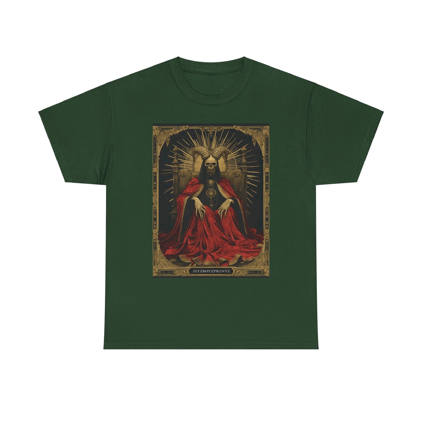 Fitzboyzprintz Death Tarot Card Unisex Heavy Cotton Tee