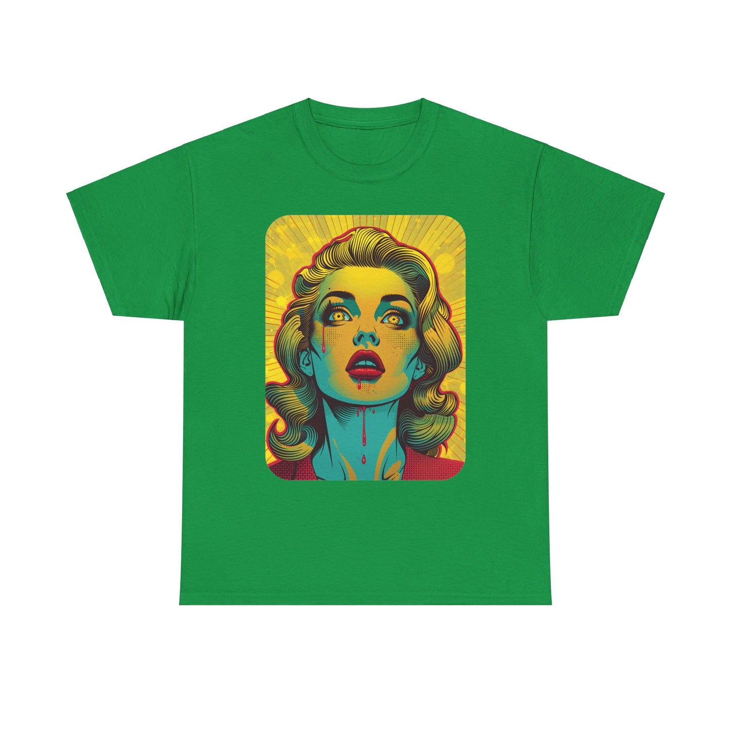 FitzBoyzPrintz Pop Art Panache Unisex Heavy Cotton Fabric Graphic Tee Shirt