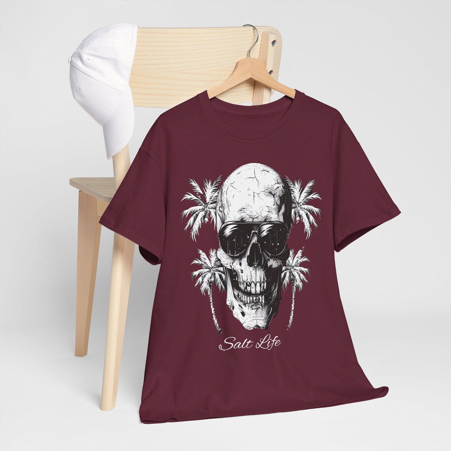 Salt Life Skull Beach Vibes Unisex Heavy Cotton Tee
