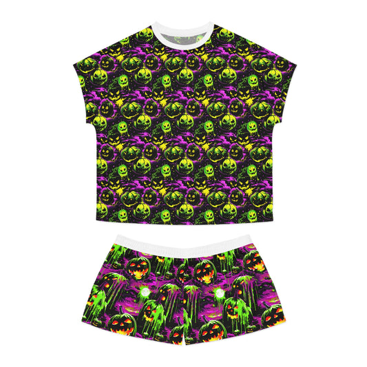 Evil Pumkin Parade Women's Short Pajama Set