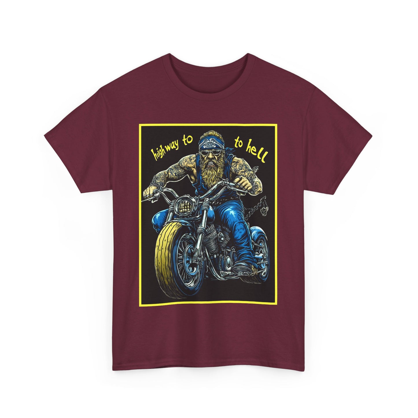 highway to hell Unisex Heavy Cotton Tee