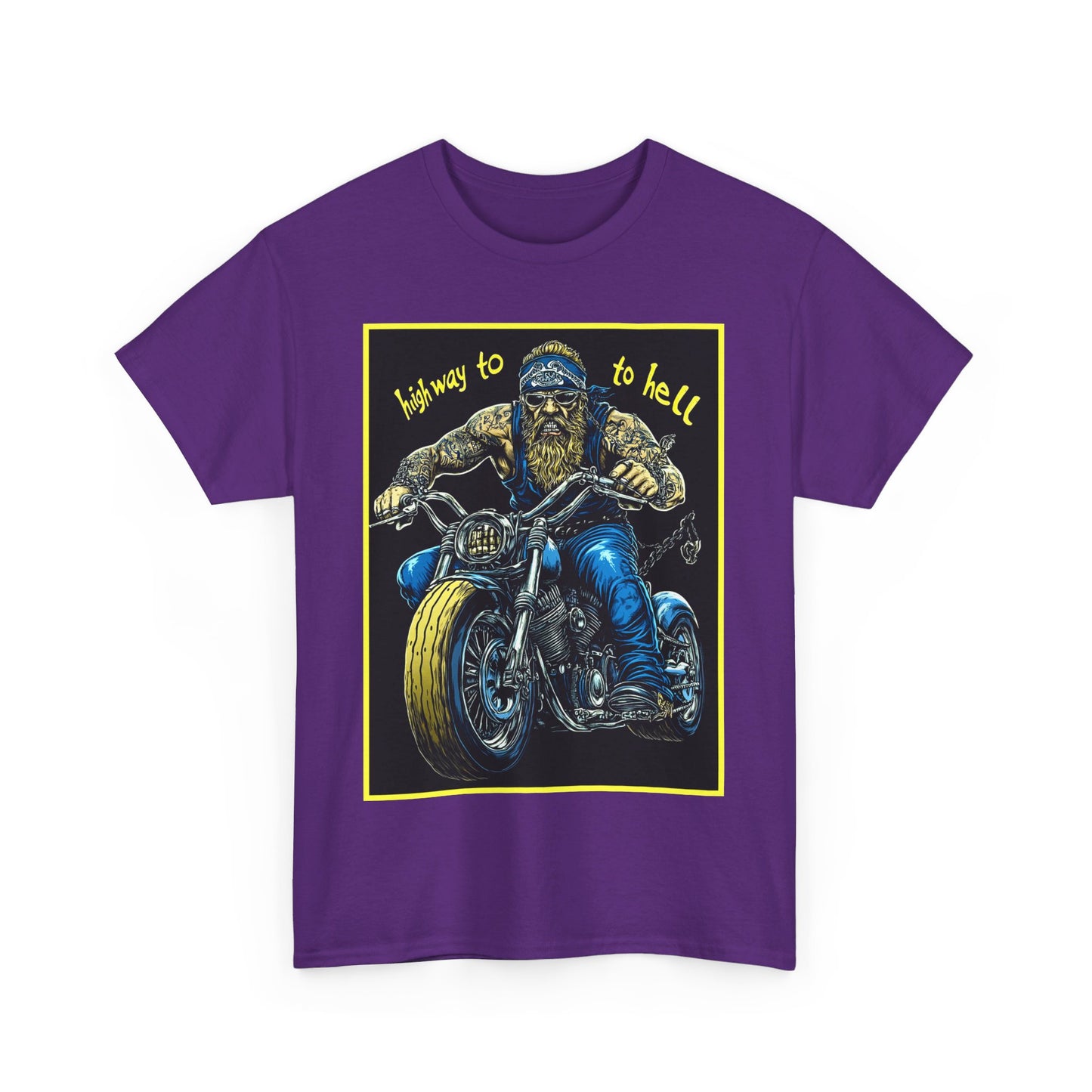 highway to hell Unisex Heavy Cotton Tee