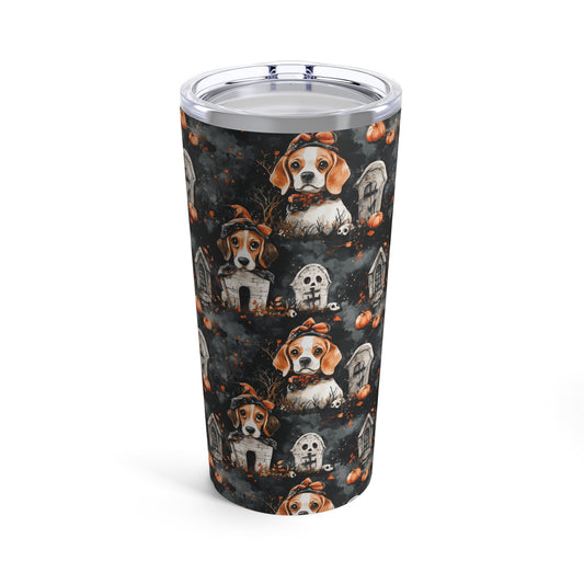 Happy Howl-O-Ween Beagle Tumbler 20oz