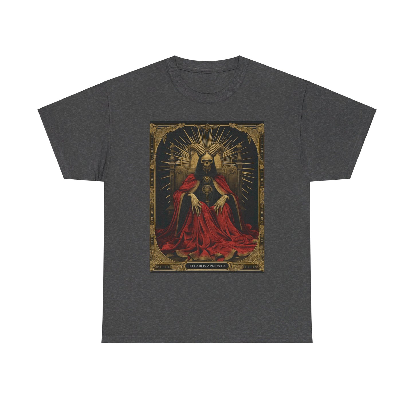 Fitzboyzprintz Death Tarot Card Unisex Heavy Cotton Tee