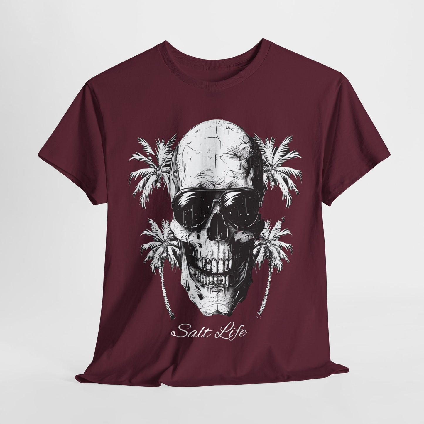 Salt Life Skull Beach Vibes Unisex Heavy Cotton Tee