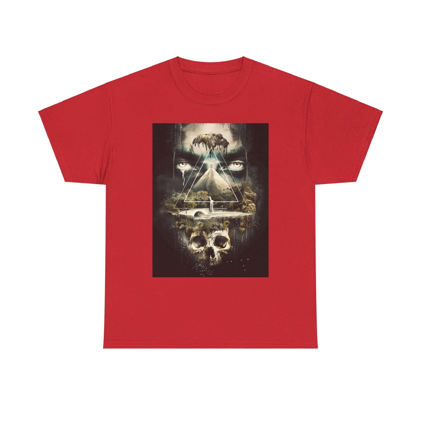 Fitzboyzprintz Eye Of The Illuminati Unisex Fashion Heavy Cotton Fabric Tee Shirt