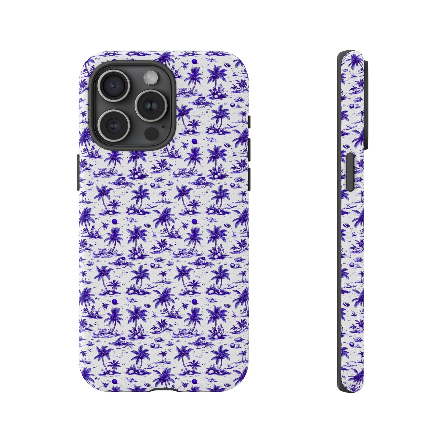 Blue and White Palm Trees Tough Cases