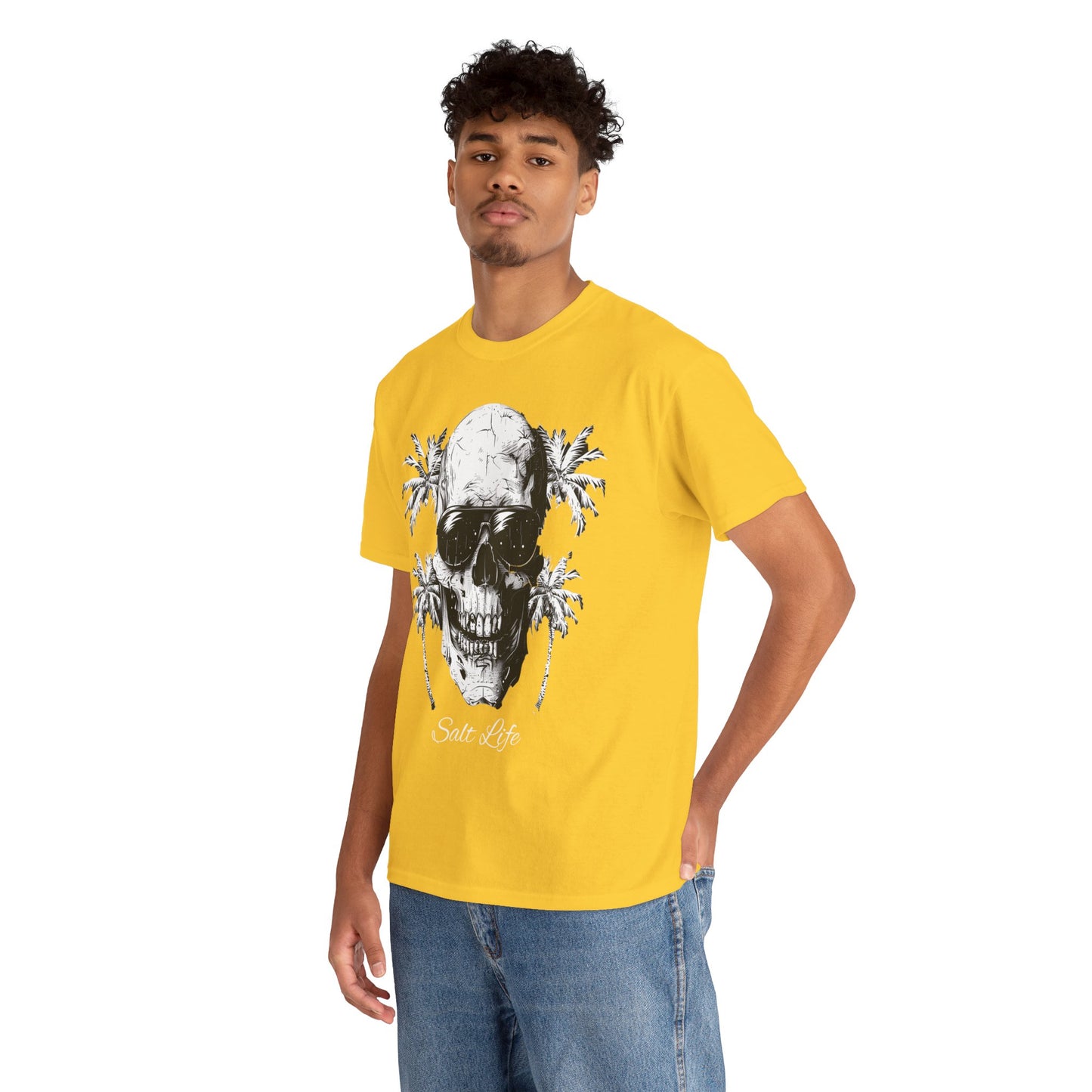 Salt Life Skull Beach Vibes Unisex Heavy Cotton Tee