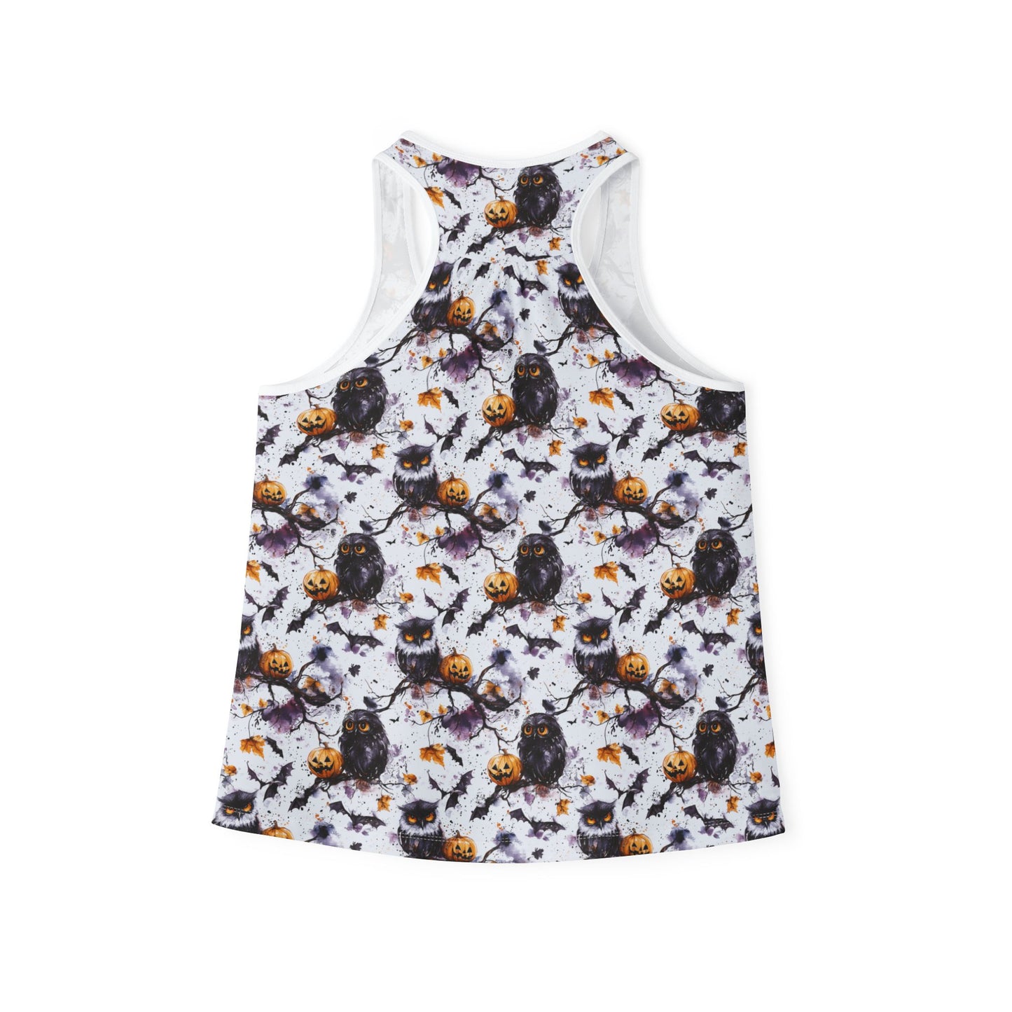 Halloween Owl Pattern Women's Tank Top