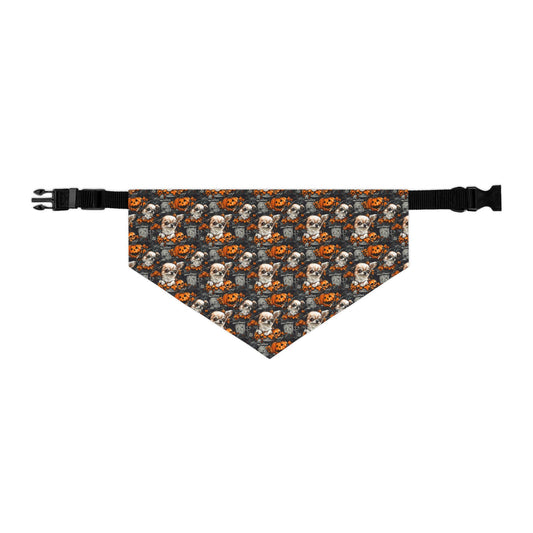 Happy Howl-O-Ween Chihuahua Pattern Pet Bandana Collar