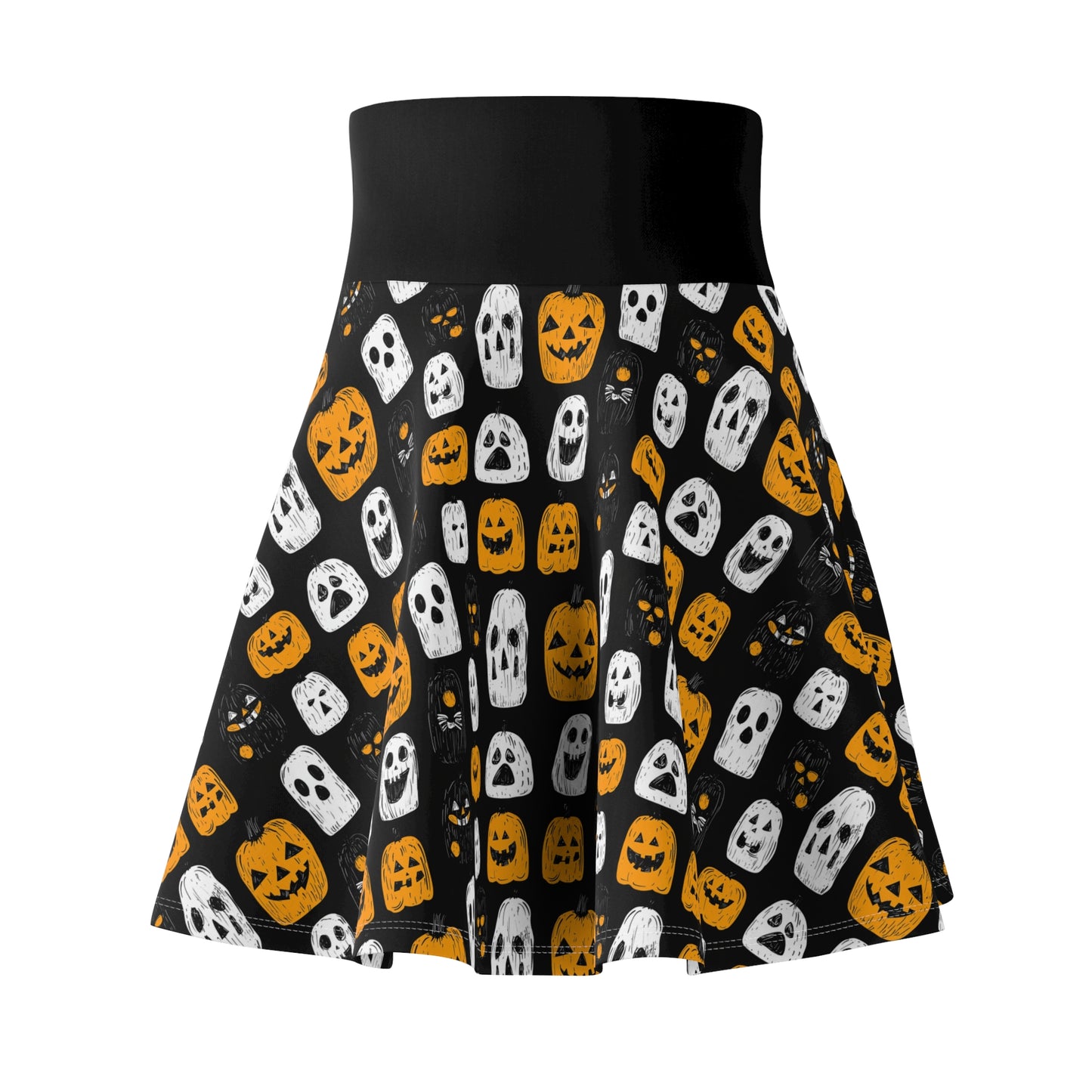 Halloween Print Women's Skater Skirt