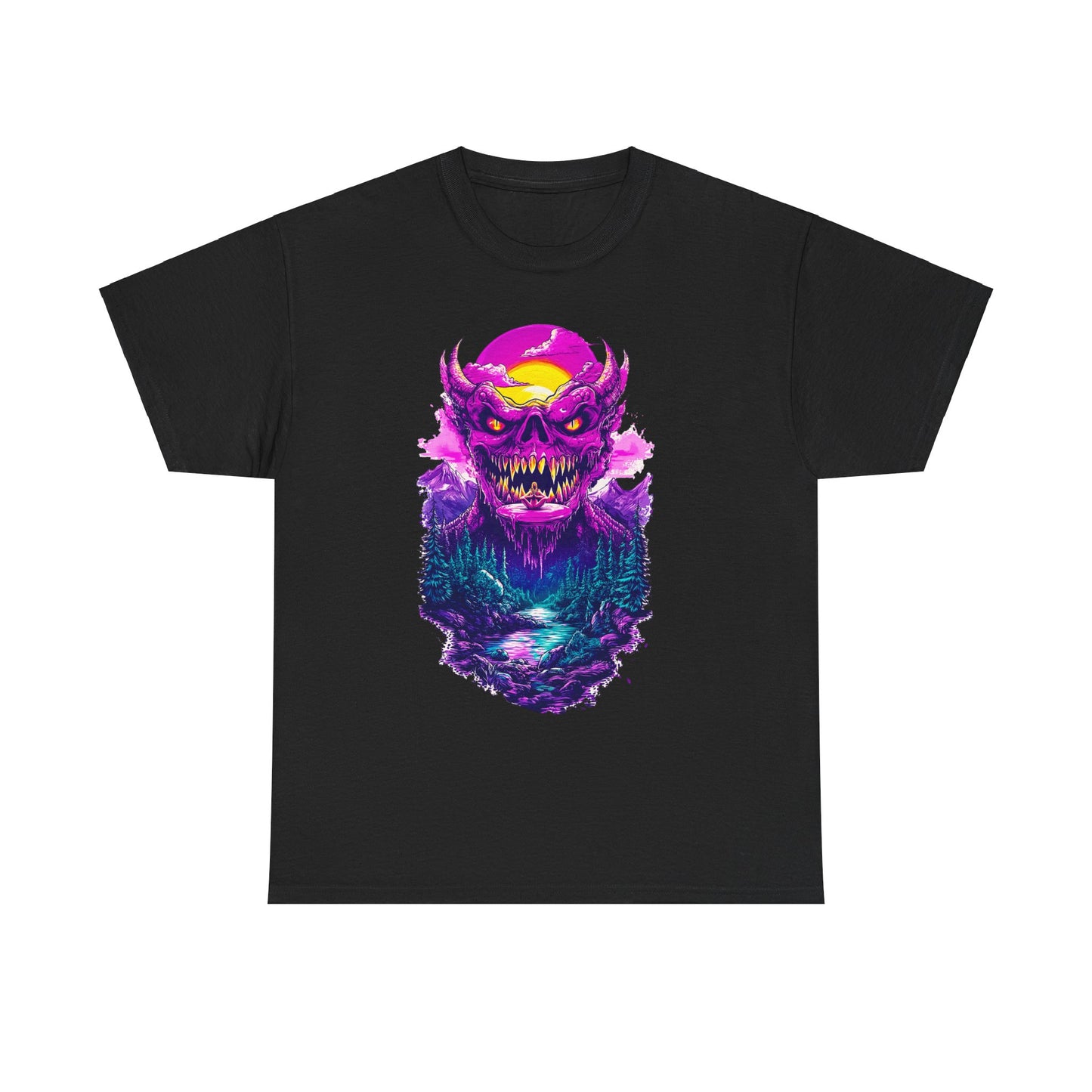 Demon Night Unisex Heavy Cotton Tee