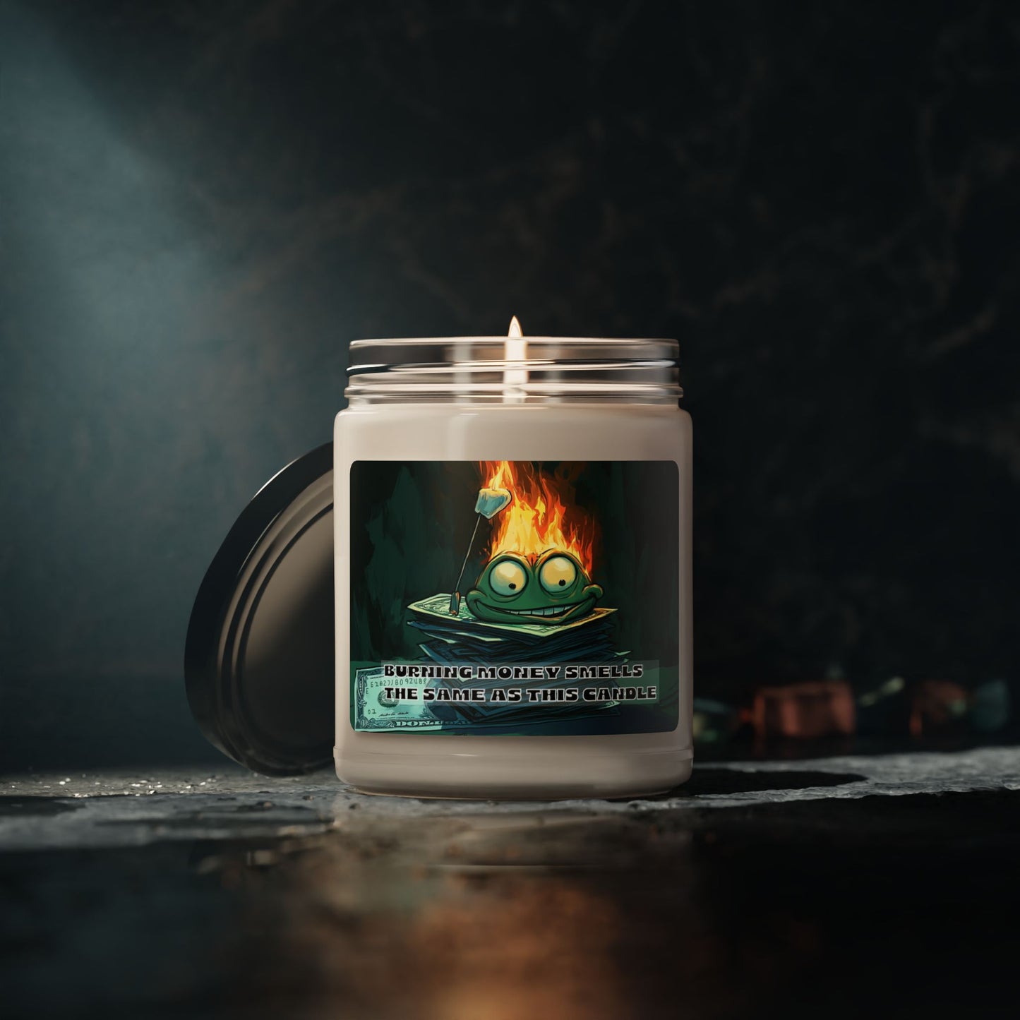 Burning money smells the same as this candle Scented Soy Candle, 9oz