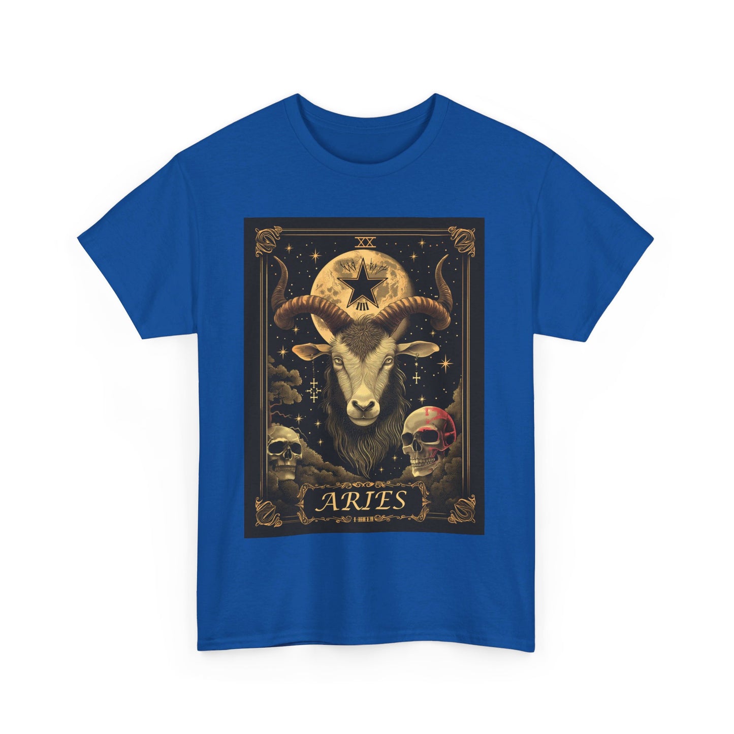 Fitzboyzprintz - Aries Tarot Card Unisex Heavy Cotton Graphic Tee