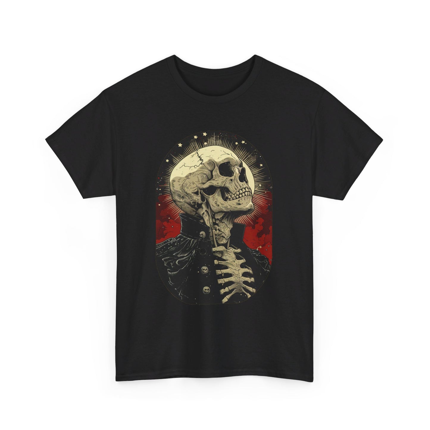 Fitzboyzprintz Skeleton Moon Unisex Heavy Cotton Tee